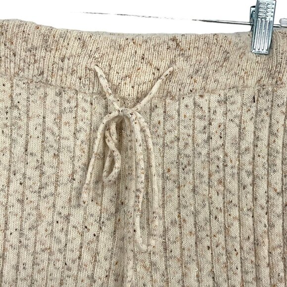 Heartloom Nakita Knit Pant Women's L Taupe OatmealWide Leg Drawstring Lounge - Picture 2 of 9